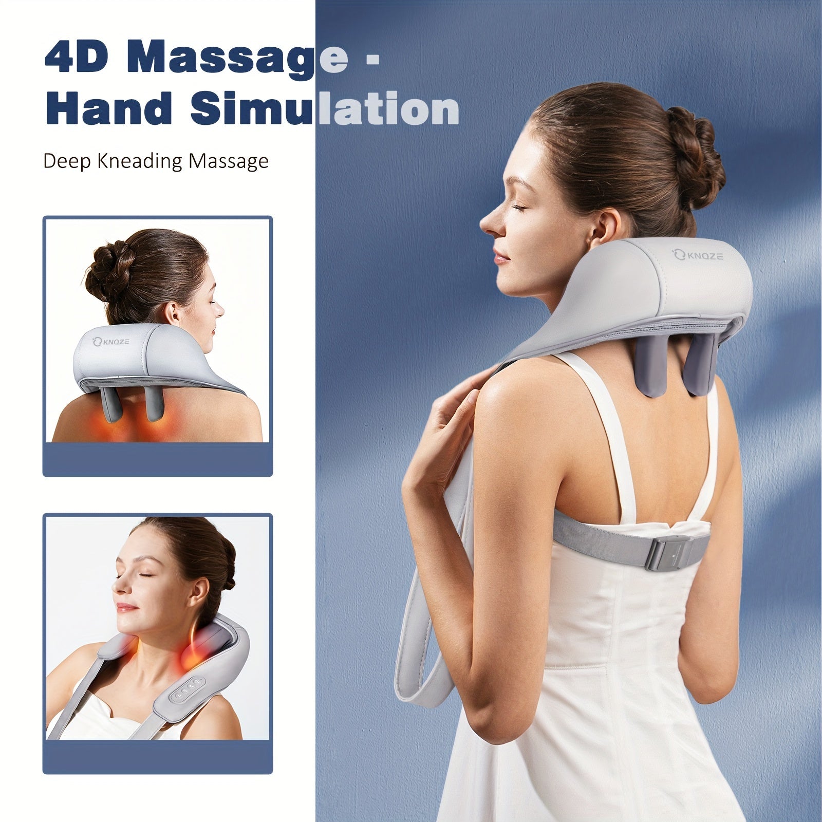 Cordless Neck & Shoulder Massager with Heat - BestGod®