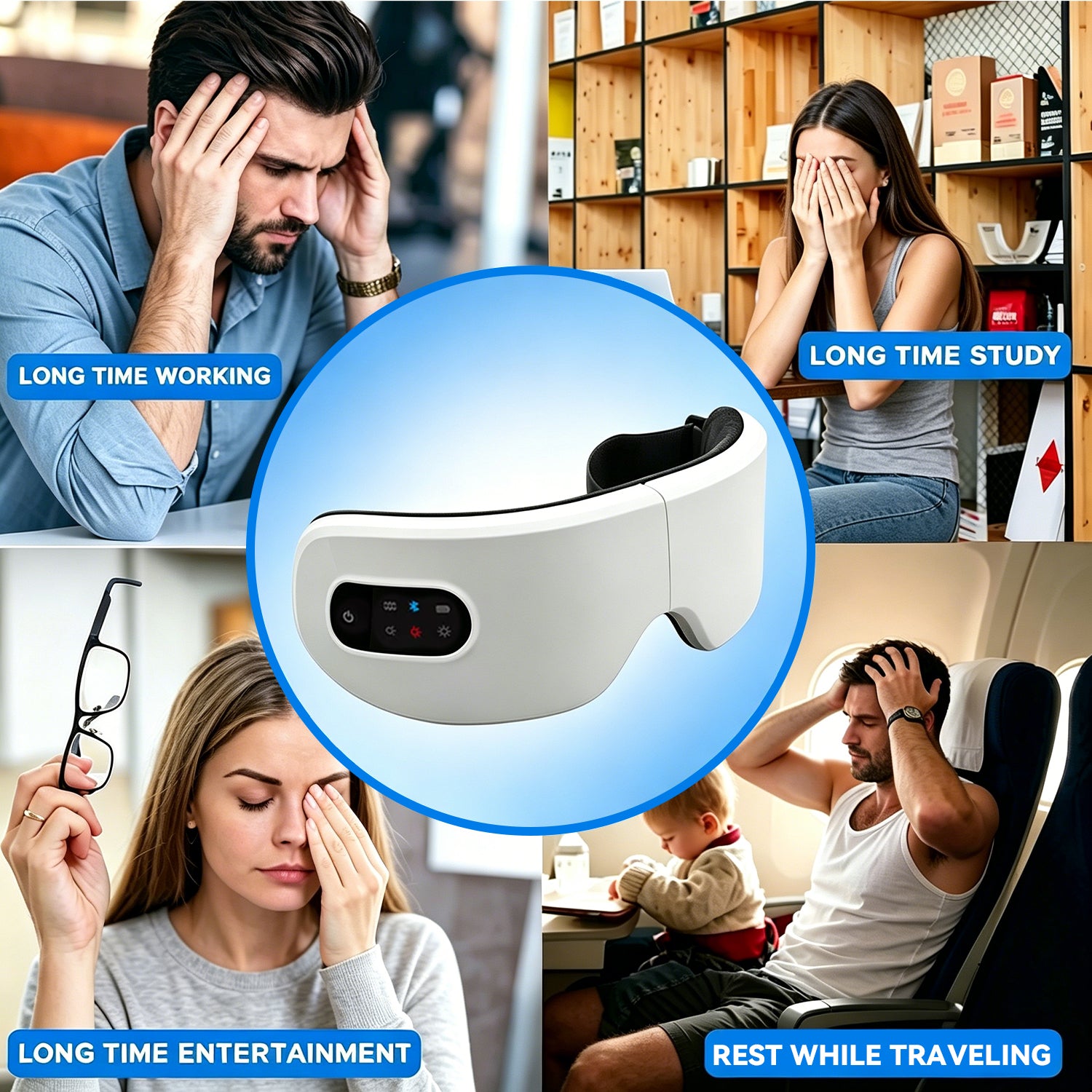 BESTGOD Eye Massager With Heat Vibration - BestGod®