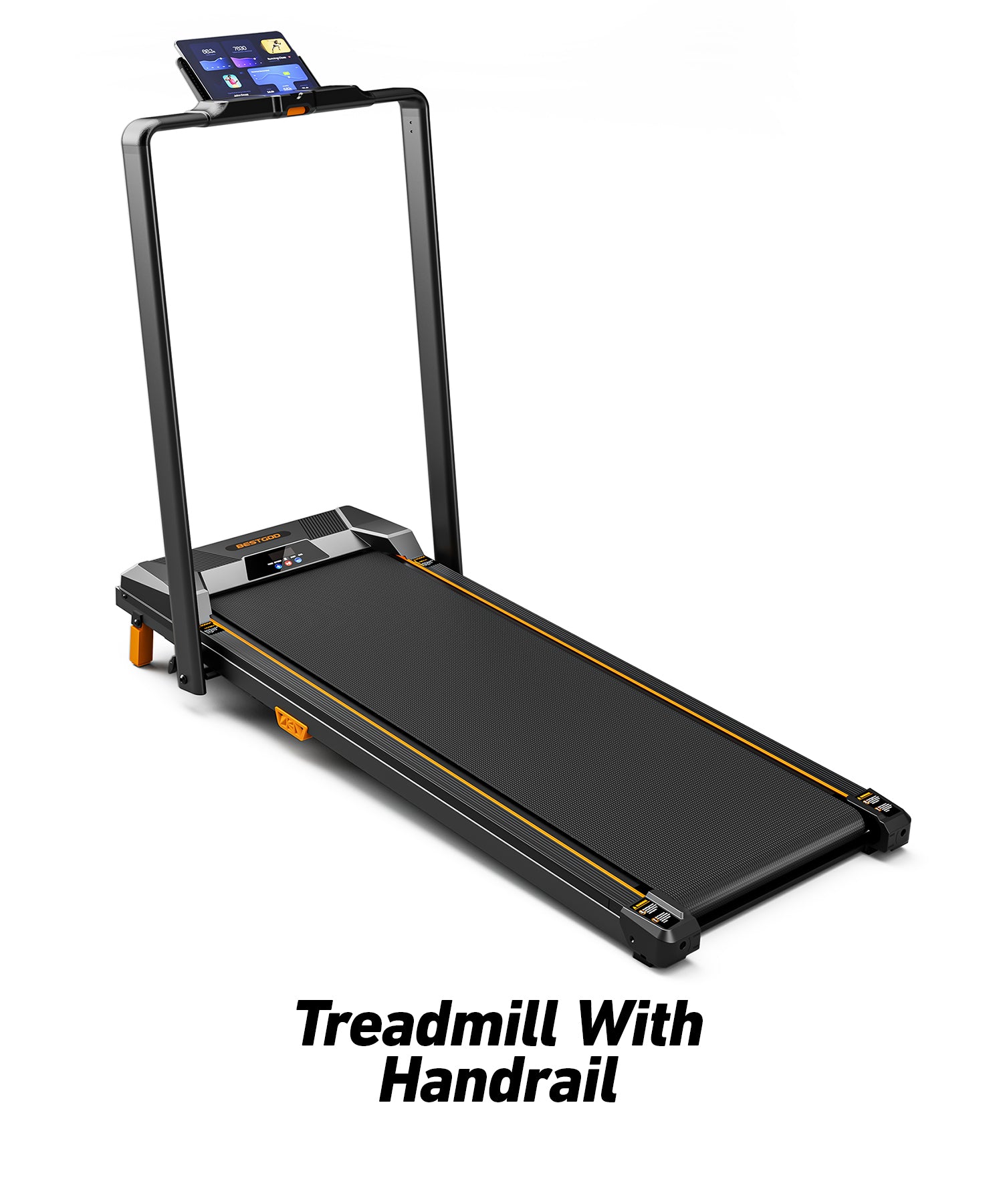 BestGod foldable treadmill with a space-saving design, ideal for small apartments and easy storage