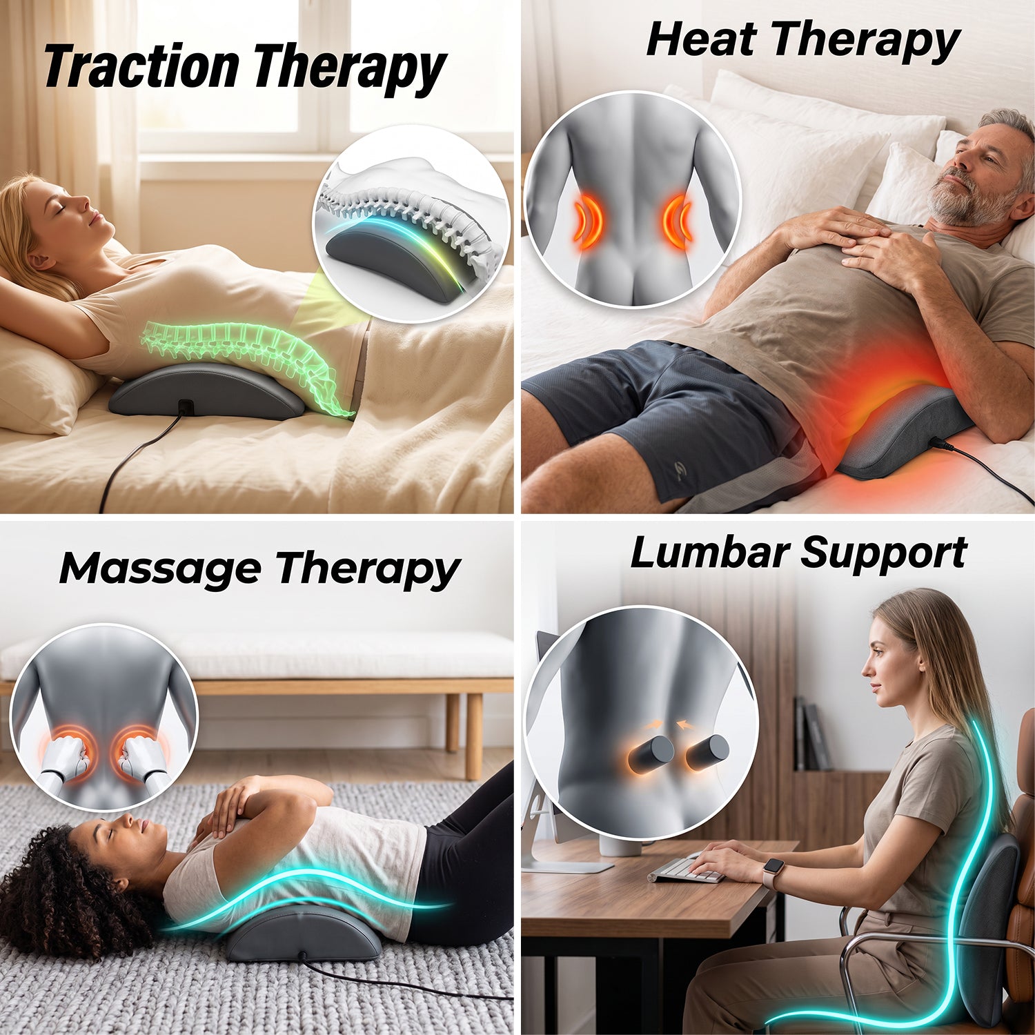 BestGod Triple Fusion Massager for Back Relief BestGod®