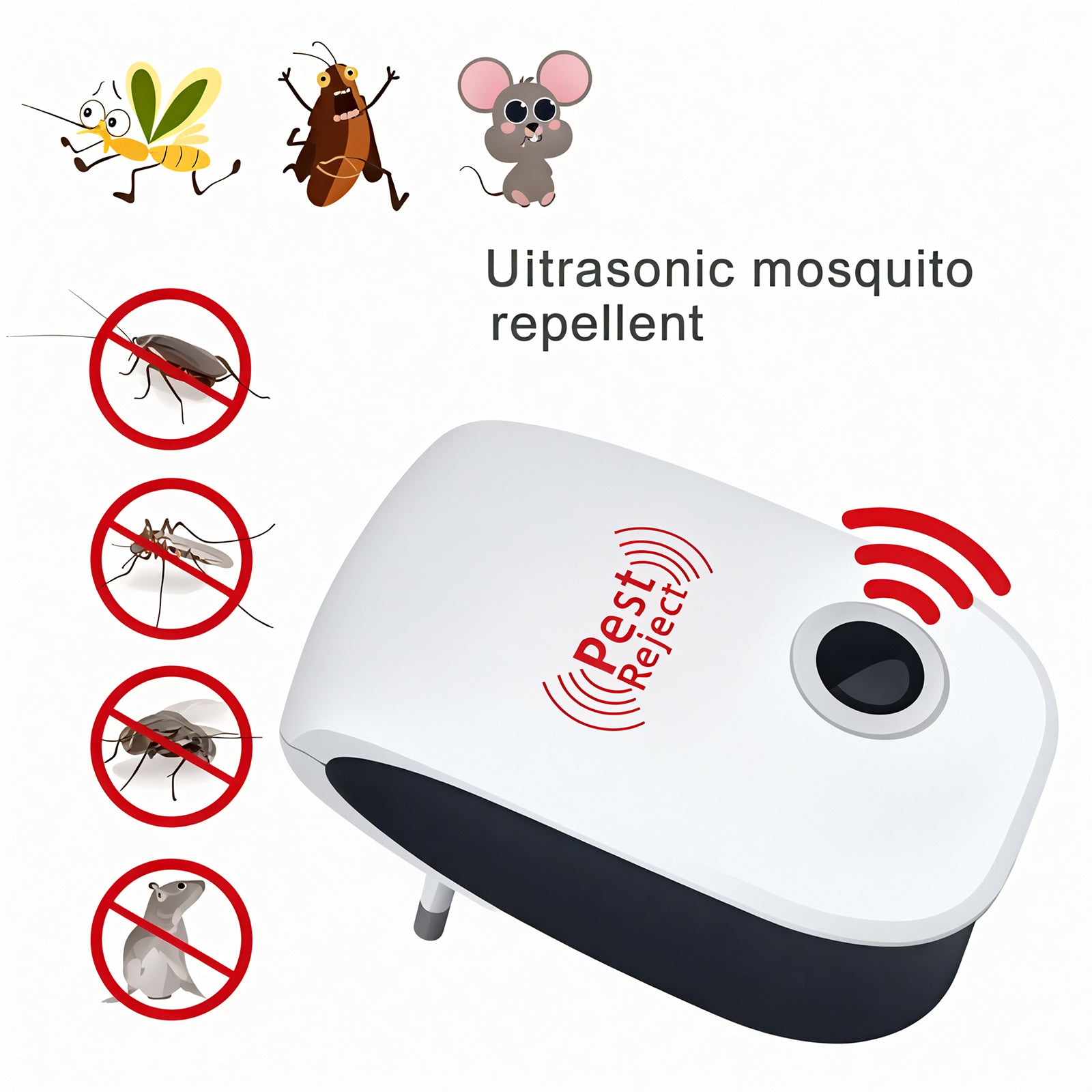 BestGod Safe Ultrasonic Pest Repeller(3-Pack) BestGod®