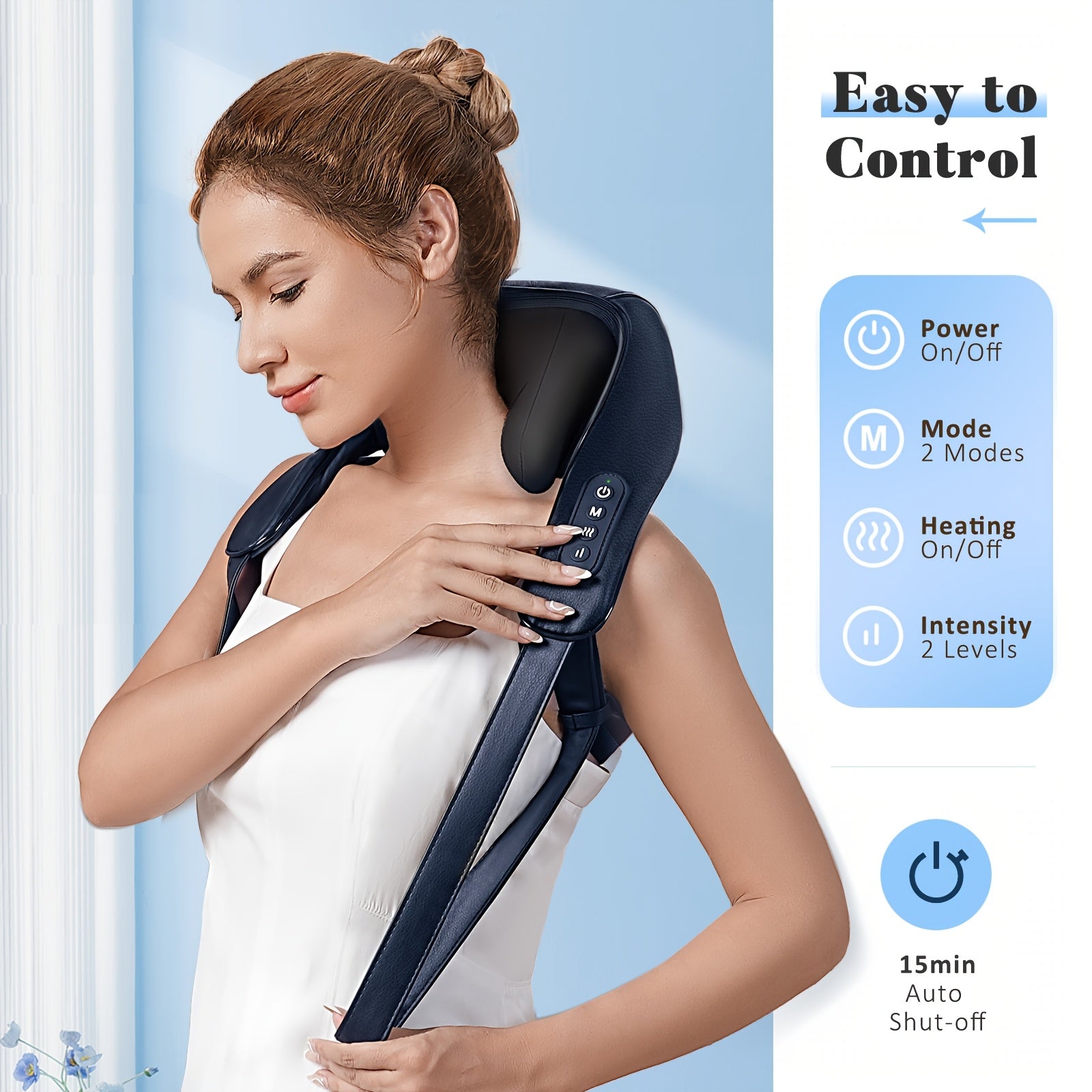 Cordless Neck & Shoulder Massager with Heat - BestGod®