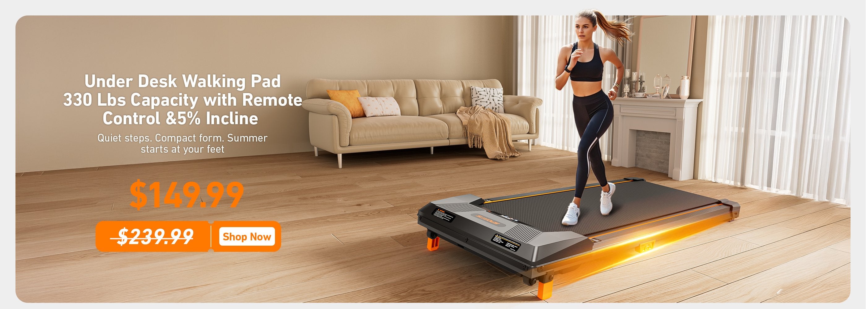 bestgod underdesk walking pad summersale $149.99 only today