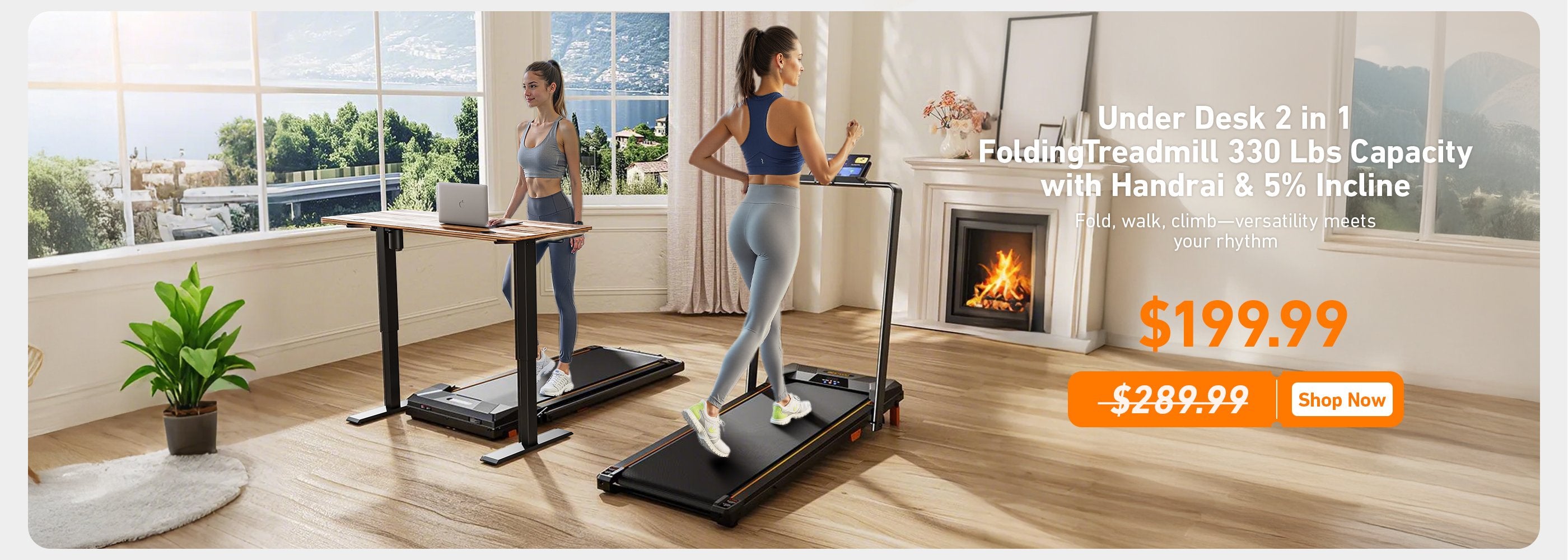 bestgod underdesk folding treadmill $199.99 only today summersale
