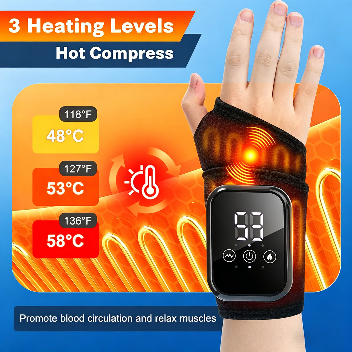 BESTGOD Electric Heating Wrist Massager - BestGod®