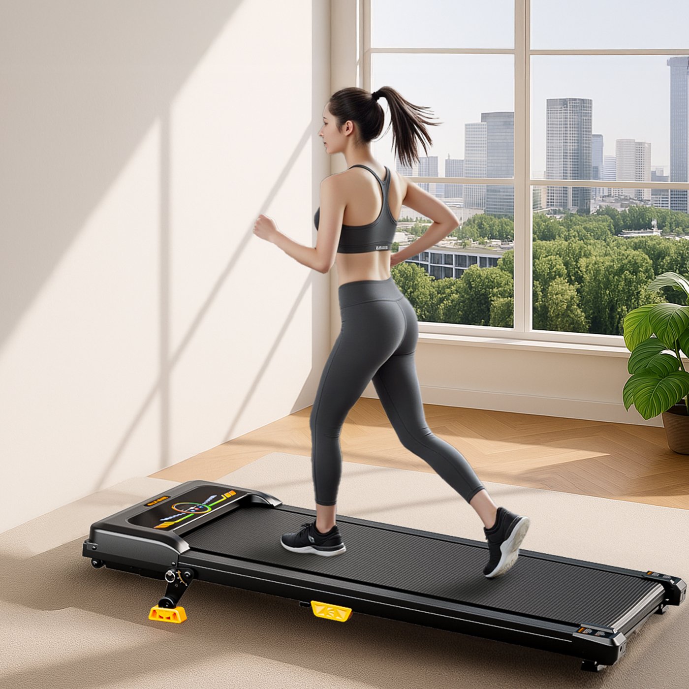 The BestGod T1 Climb Walking Pad with incline settings for a more challenging and rewarding workout