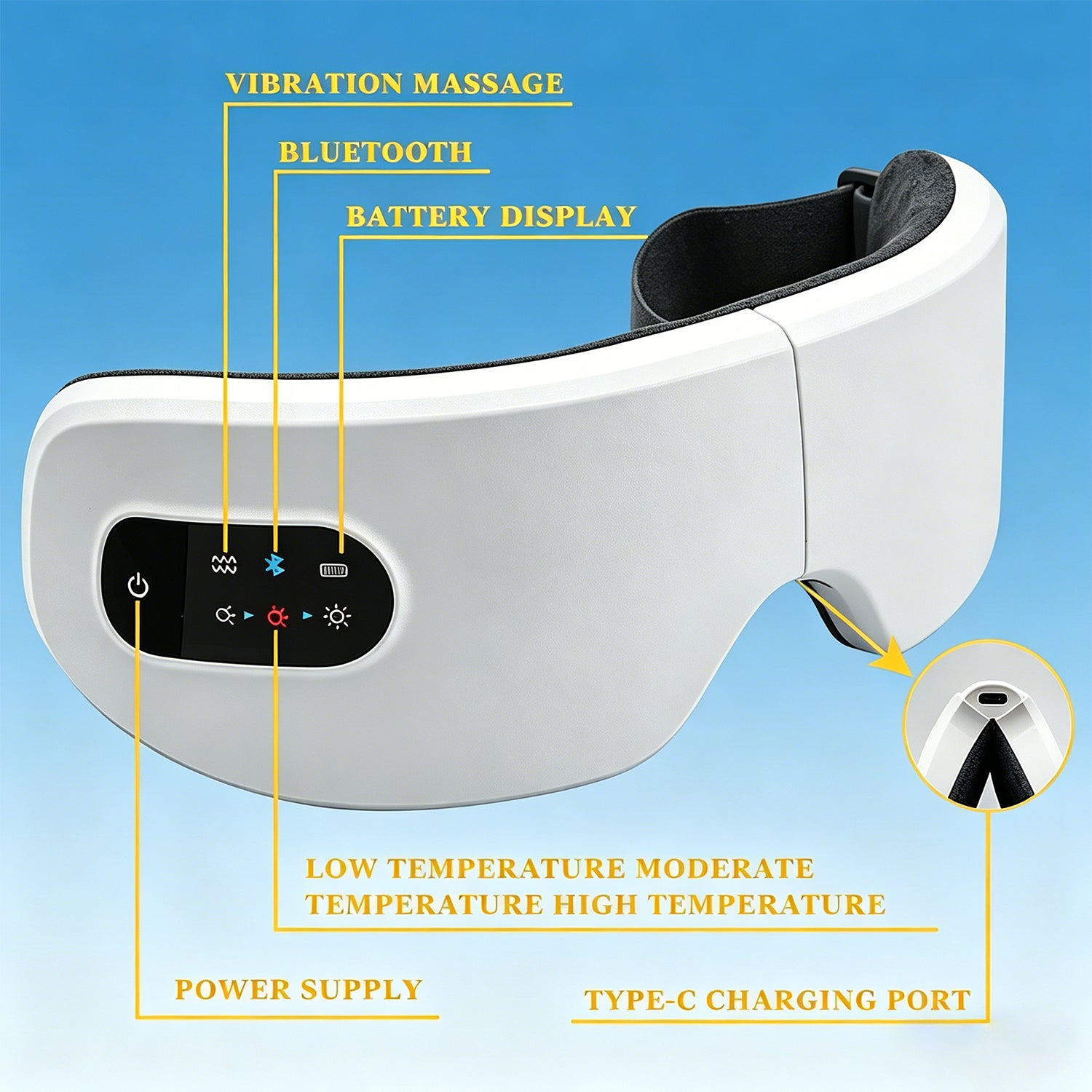 BESTGOD Eye Massager With Heat Vibration - BestGod®
