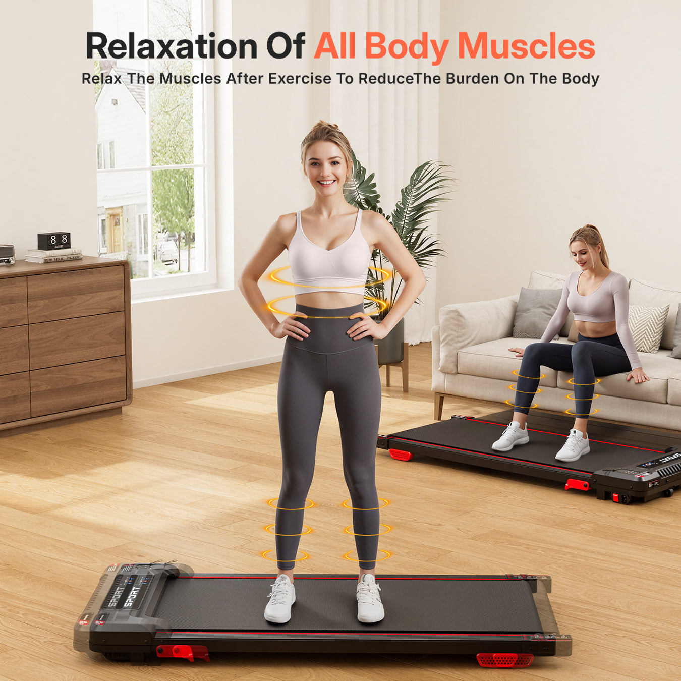 Portable 4-in-1 Folding Incline Walking Pad – 330lb Capacity, 2.5HP Under Desk Treadmill with Vibration Massage, LED Display, Remote Control & Smart App Control - BestGod®