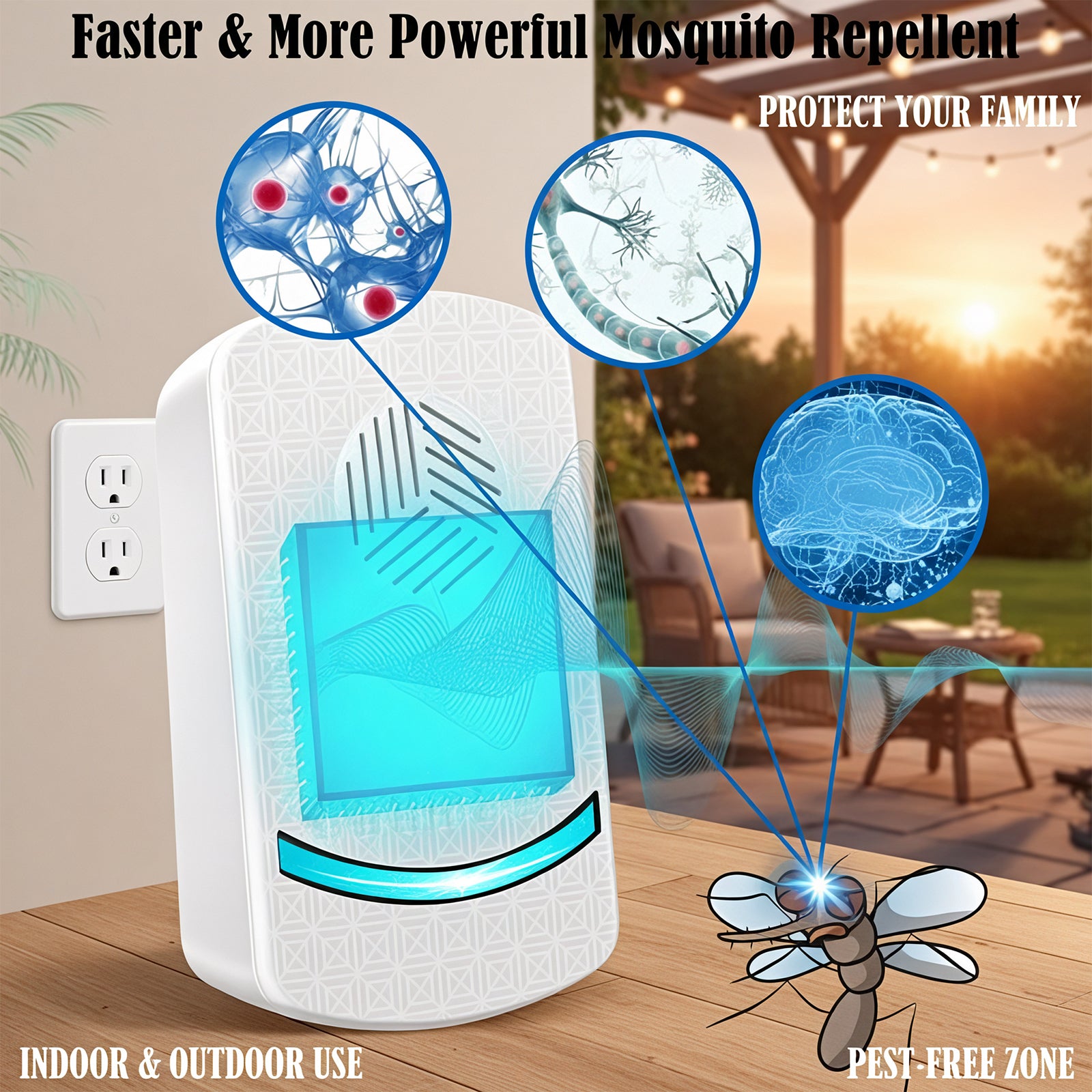 BestGod Safe Ultrasonic Pest Repeller(3-Pack) BestGod®
